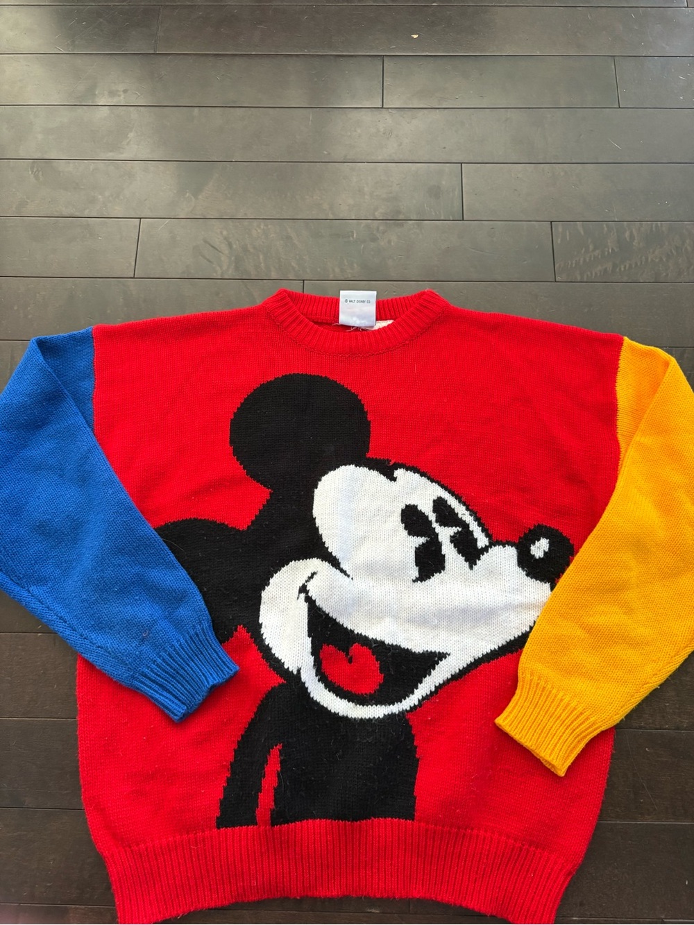 Vintage 80s mickey knit sweater